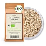 Kamelur Bio Amaranth Gepufft (1kg) Gepuffte Amaranth Samen für ein schmackhaftes Müsli