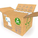 80x Rollen Toilettenpapier BULK-Verpackung XXL Vorratspack 3 Lagig - Soft Premium Qualität - Keine Plastik-Umverpackung