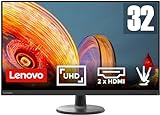 Lenovo D32u-45 | 31,5' 4K Monitor | 3840x2160 | 60Hz | 250 nits | 4ms Reaktionszeit | HDMI | DisplayPort | höhenverstellbar | schwarz