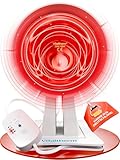 Vitaltherm RW150 Rotlichtlampe 150Watt – Infrarot Wärmelampe mit Timer & Dimmer für entspannende Wärme, Lockerung & allgemeines Wohlbefinden – Perfekt für Zuhause
