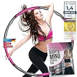 Body & Mind® Hula Hoop Reifen - Erwachsenen Fitness-Reife - mit 6-8 Segmenten bis 1 kg mit Wellendesign für Anfänger & Fortgeschrittene mit gratis E-Book