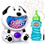 EPCHOO Seifenblasenmaschine für Kinder, Seifenblasen Maschinen Seifenblasen Spielzeug mit Seifenblasenflüssigkeit Süßer Hund Luftblasen Maschine Garten Kinder Spielzeug Outdoor Indoor Geschenk