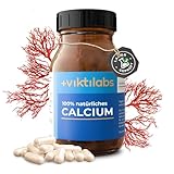 Calcium aus Rotalge - Natürliches pflanzliches Calcium mit hoher Bioverfügbarkeit - Mit Mineralstoffen & Spurenelementen - Nachhaltig geerntet im Atlantik - 100% vegan & laborgeprüft (1er Pack)