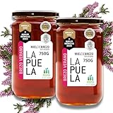 LAPUELA Heidekraut-Honig Honig natürlichen Ursprungs aus Asturien - Intensives und anhaltendes Aroma (Pack 2-750gr)