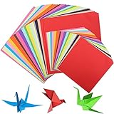 Yoosso 200 Blatt Origami Papier, 20 x 20cm &15 x 15cm Bastelpapier Buntes Papier Faltpapier Quadratisch Tonpapier Doppelseitig für DIY Bastelprojekte Basteln(20 Farben)