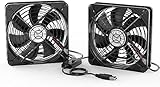 ELUTENG 2 in 1 USB Lüfter 140mm 5V, Doppel USB PC Ventilator USB Computer PC Lüfter 140mm Gehäuselüfter mit 3 Einstellbare Geschwindigkeiten für PS4/Laptop/TV Box/AV Schrank/Router