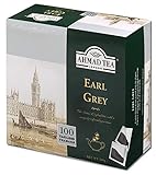 Ahmad Tea - Earl Grey - Schwarztee aus Größeren Teeblättern mit Bergamotte - Englische Teebeutel ohne Band mit 2g Tee pro Portion - 100 Teebeutel