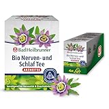 Bad Heilbrunner Bio Nerven- & Schlaftee - im Pyramidenbeutel - Melisse, Lavendel & Hopfen - beruhigt bei Nervosität & Einschlafstörung - für überreizte Nervenbündel (4 x 12 Pyramidenbeutel)