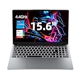 jumper Laptop 15,6 Zoll FHD Display, 12th i5-12450H (bis zu 4,4 GHz), 16 GB DDR4 512 GB NVME SSD Gaming Notebook, Vier Stereo-Lautsprecher USB 3.2 x 3/BT5.1/62.7Wh, Zwei Speichersteckplätze