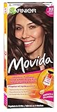 Garnier Tönung Pflege-Creme, Haarcoloration-Set, Intensiv-Tönung Haarfarbe, für leuchtende Farben, auch für graues Haar, ohne Ammoniak, Movida, 32 Schokobraun, 3er Pack