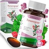 Neuropan Sirup 110ml Anti Stress Baldrian zur Entspannung [pflanzlich + alkoholfrei] Beruhigungsmittel Einschlafhilfe gegen Stress Nerf Panikattacken