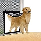 Katzenklappe für Haustierfenster, Tür, Retro-Design, Magnetpositionierung, glatte Oberfläche, dicker Verschleiß, längere Lebensdauer, Katzenklappe