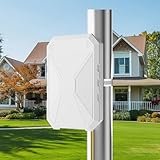 N300 Outdoor WiFi Repeater mit 6 Eingebauten Antennen, Outdoor Fernreise WLAN Verstärker, IP67 Wetterfest, Verstärker Unterstützt Passive PoE, AP/Router/Repeater Modi, Ethernet-Anschluss, für Gärten
