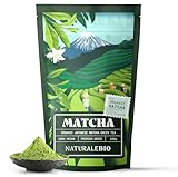 NaturaleBio Matcha Tee Pulver Bio - Premium-Qualität - 100g. Original Green Tea aus Japan. Japanischer ideal zum Trinken. Grüntee für Latte, Smoothies Getränk. Hergestellt in Uji, Kyoto.