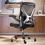TRALT Ergonomischer Bürostuhl - X-förmiger Computer-Schreibtischstuhl bequem, Gaming-Stuhl, Bürostuhl mit Lendenwirbelstütze, Mesh-Bürostühle, Schreibtischstuhl für Lange Stunden (Schwarz Silber)