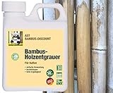 BADI Holzentgrauer/Bambusentgrauer - Mittel zur Auffrischung und Reinigung von vergrautem Holz und Bambus im Außenbereich - 1,0 Liter (BD75402)