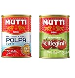 Mutti Polpa di Pomodoro gehackte Tomaten Sauce 100% italienische 400g + 24x Mutti Pomodorini ciliegini Kirschtomaten 400g