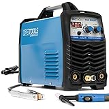 IPOTOOLS TIG-200R WIG Schweißgerät DC - TIG WIG Schweissgerät 200 Amper Volldigitales Inverter Schweißgerät mit Digitale LCD Anzeige, HF-Zündung, MMA E-Hand, IGBT, 7 Jahre Garantie