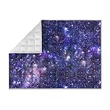 Solfres Gewichtsdecke für Kinder, 2,3 kg, 90 x 120cm, Minky-Druck, schwere Decke für Kinder und Jugendliche, die schlafen, ultraweich und gemütlich, Sterne, sensorische Gegenstände zum Schlafen,