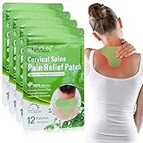 Samamoca 48 Stück Pain Relief Patch für Nacken, Rücken & Gelenke | Schmerzlinderndes Wärmepflaster mit Wermut, Ingwer & Kampfer | Schnelle & Lang anhaltende Schmerzlinderung bei Muskelverspannungen