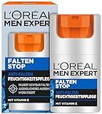 L'Oréal Men Expert Gesichtspflege gegen Falten für Männer, Anti-Aging Feuchtigkeitscreme gegen Hautalterung und Augenringe, Gesichtscreme für Herren mit Vitamin E, Falten Stop, 1 x 50 ml