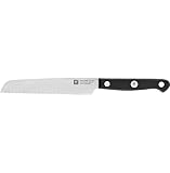 ZWILLING Gourmet Universalmesser, 13 cm, Rostfreier Spezialstahl, Ergonomischer Kunststoff-Griff, Schwarz - Made in Germany