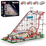 Mould King 11014 Technik Groß Vergnügungspark Loop Coaster Bausatz, MOC Themenpark Achterbahn Modellbausteine Spielzeug für Erwachsene (3646 Teile)