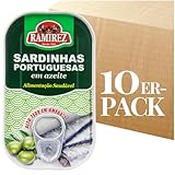 Portugiesische Sardinen In Olivenöl - 10 x 125 g - Ramirez - Portugal
