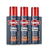 Alpecin Coffein C1 Shampoo 3x250ml | Anti-Haarausfall Shampoo | Anti-Haarausfall Shampoo für Männer | Alpecin Coffein Shampoo gegen erblichen Haarausfall | Stärkung