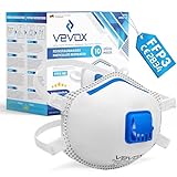 VEVOX® FFP3 Atemschutzmasken - Im 20er Set - mit Komfort Plus Abdichtung - Staubschutzmaske FFP3 mit Ventil - Für den zuverlässigsten Schutz