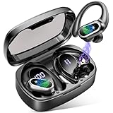 Bluetooth Kopfhörer Sport, In Ear Kopfhörer Kabellos Bluetooth 5.3 mit HD Mic, Herausragender Sound, 50Std HiFi Stereo Kabellose Kopfhörer, 2024 Noise Cancelling Ohrhörer, IP7 Wasserdicht LED Anzeige