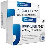 IBUPROFEN ADGC® 400mg Set 2x 50 Stück - gegen leichte bis mäßige Schmerzen wie Kopfschmerzen, Zahnschmerzen und Regelschmerzen sowie Fieber