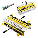 BAMATO Zinkenfrässchablone BFS-300 | inkl. 1x Fräser und ½“ Schablone | Zinkenfräsgerät Zinkenfräsmaschine Schwalbenschwanz Schablone Frässchlitten Zinkenfräser
