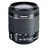 Canon Objektiv EF-S18-55mm f/3,5-5,6 is STM SLR Standard Lens, schwarz – Linsen und Filter für Kamera (SLR, 13/11, Standard Lens, 0,25 m, Canon EF-S, 3,5 – 5,6)