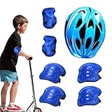 Mihauuke Kinderschutzhelm Set - Kinder Schutzset Mit Helm Ellbogen Knie Handgelenk Protektoren Skateboard - Schützende Sport-Sicherheitsausrüstung für Inlineskaten Skaten Radfahren und Scooterfahren