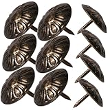 ABOOFAN 50 Stück Ziernägel für Möbel Polsternägel für Möbel Polsterstifte für Möbel Sofa-Tack Nägeldekoration Sofa-Nägel Metallnägel Polstersofanägel Eisen Dark Brown