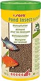 Sera Pond Insect Nature (2mm) 1000 ml ein Biotopfutter bzw. Teichfutter oder Goldfischfutter aus nachhaltigem Insektenmehl als Proteinquelle, ohne Farb- & Konservierungsstoffe