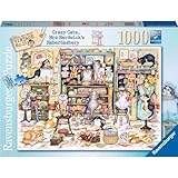 Ravensburger Crazy Cats Mrs Hardwick's Kurzwaren-Puzzle, 1000 Teile, für Erwachsene und Kinder ab 12 Jahren