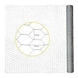 horizont Maschendrahtzaun 100cm Höhe 25m Länge - Maschenweite 25 x 45 mm - verzinkt, Sechseckgeflecht, Drahtgitter grobmaschig, Hasendraht, Drahtzaun, Kaninchendraht, Hasengitter, Drahtgeflecht