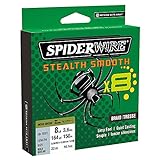 Spiderwire Stealth Smooth 8 New 2020, 150m, Yellow, 8-Fach geflochtene Schnur mit Mikrobeschichtung, 0,06mm - 0,39mm, 5,4kg - 46,3kg, Abriebfest (150, 0,15mm - 16,5kg)