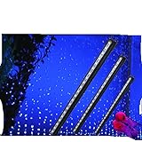 Skybook Aquarium Air Bubble Beleuchtung Luftblase LED Lichtleiste SMD 5050 Wasserfest IP68 Licht Bar + 24 Tasten RF Fernbedienung mit EU Stecker Für Aquarium Fisch Tank RGB 96cm