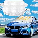 JSUEU Sonnenschutz Auto Frontscheibe, Sonnenschutz Windschutzscheibe Abdeckung Mit 10 Magnet Sonnenschutz für Frontscheiben Hitzeschutz Sonnenabdeckung Passend für die meisten Autos