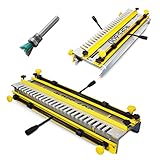 BAMATO Zinkenfrässchablone BFS-600 | inkl. 1x Fräser und ½“ Schablone | Zinkenfräsgerät Zinkenfräsmaschine Schwalbenschwanz Schablone Frässchlitten Zinkenfräser