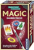 Kosmos 657413 Magic Zauber-Tricks, Zaubern Lernen im Handumdrehen, Mit Zauberstab und Utensilien für 20 magische Tricks, Kompaktes Format, Mitbringspiel, Experimentierset