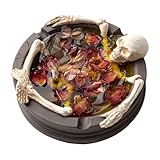 Halloween Deko Kerze, Duftkerze in Form Eines Skelett, Halloween Spice Kerze, Sojawachs Aromatherapie Candle Geschenk, für Innen und Außen Dekoration