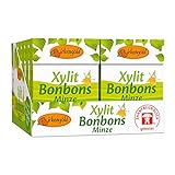 Birkengold Xylit Bonbons Minze zuckerfrei, 12 x 30 g | zahnpflegend | zuckerfrei | vegan | 100% europäisches Xylit | natürliche Zutaten