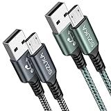 Micro USB Kabel, [2Stück 2M] Nylon USB Kabel High Speed Android Handy Ladekabel für Samsung Galaxy S7/ S6/ J7/ Note 5,Xiaomi,Huawei, Wiko,Motorola,Nokia,Kindle