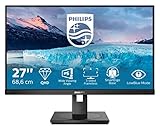 PHILIPS 275S1AE - 27 Zoll QHD Monitor, höhenverstellbar (2560x1440, 75 Hz, DVI, HDMI, DisplayPort) schwarz