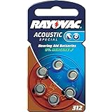 60 Batterien Rayovac RA-Acoustic-312 Hörgerätebatterien (Typ: 312)