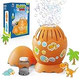 Panacare Dinosaurier Eier Seifenblasenmaschine, Seifenblasenspielzeug für Kinder 10000+ Blasen/Minute mit Seifenblasenlösung/LED, Kinder Geschenk für Geburtstag/Party/Hochzeit, Bubble Machine for kids